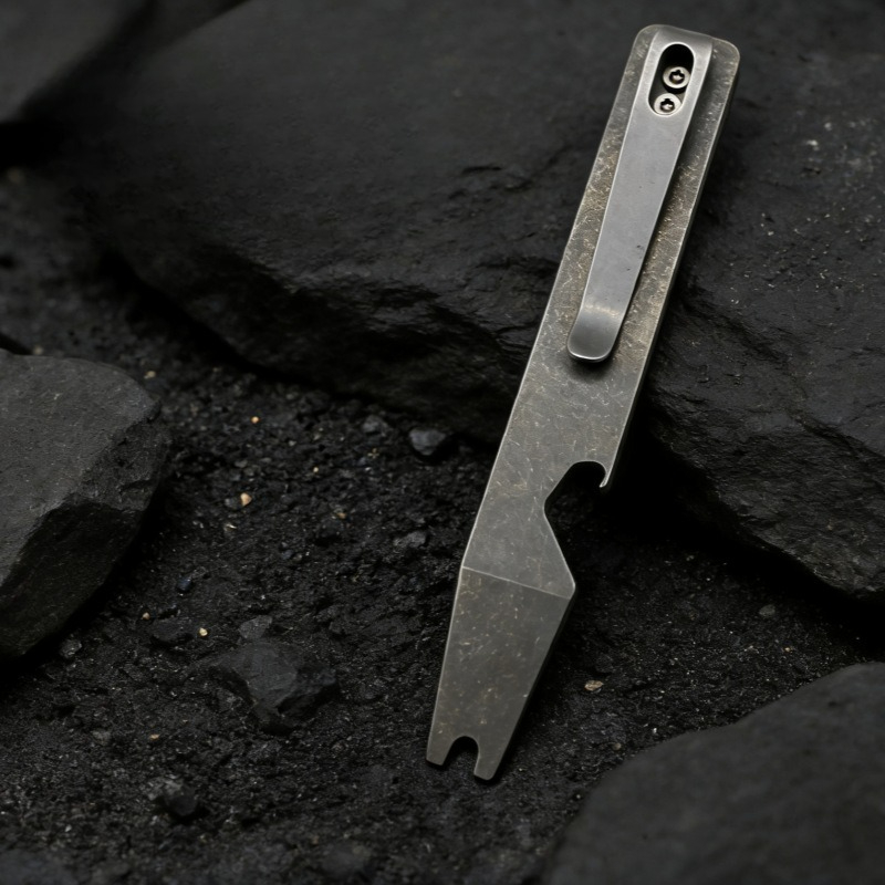 Keychain Multi Tool - 티타늄 프라이바 EDC 멀티툴 병따개 스크류드라이버
