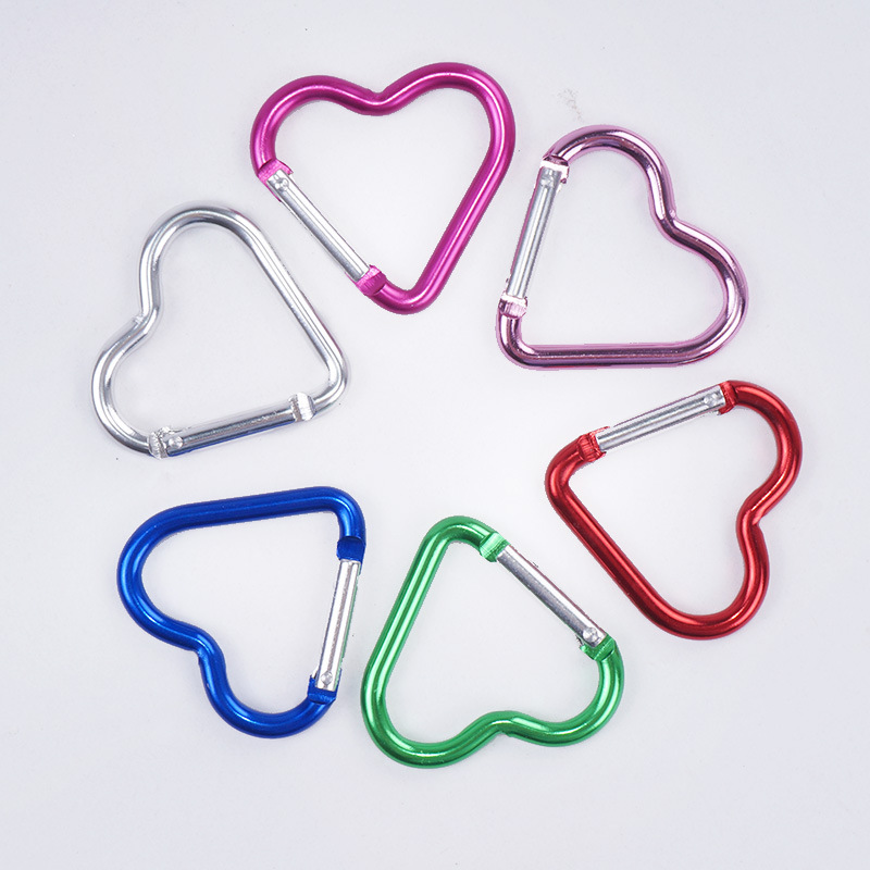 Keychain Multi Tool - 1 Pcs 하트 모양의 알루미늄 Carabiner