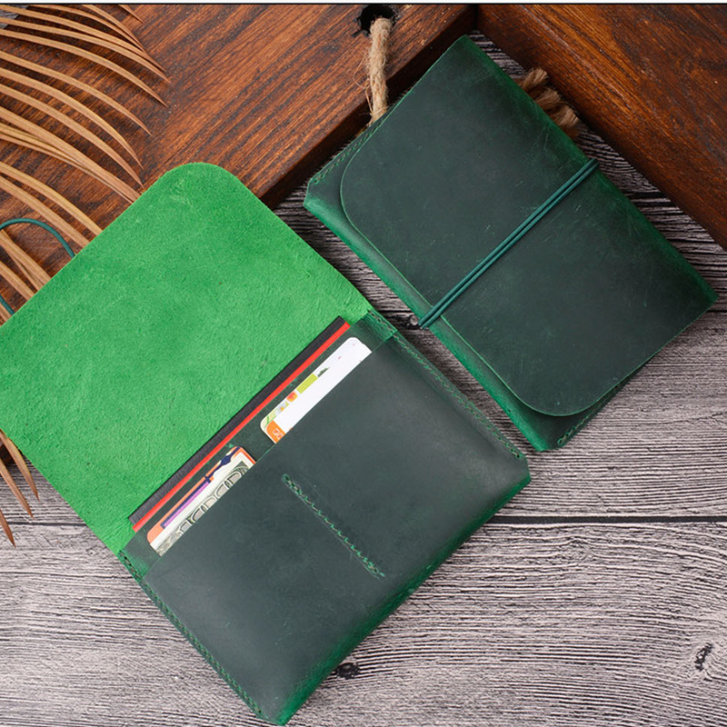 Bifold Leather Wallet - 수제 최고급 소가죽 여권 지갑 심플