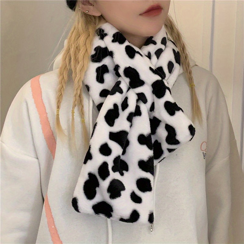 Men Accessories For Beach - 겨울용 따뜻한 소 무늬 안감 방풍