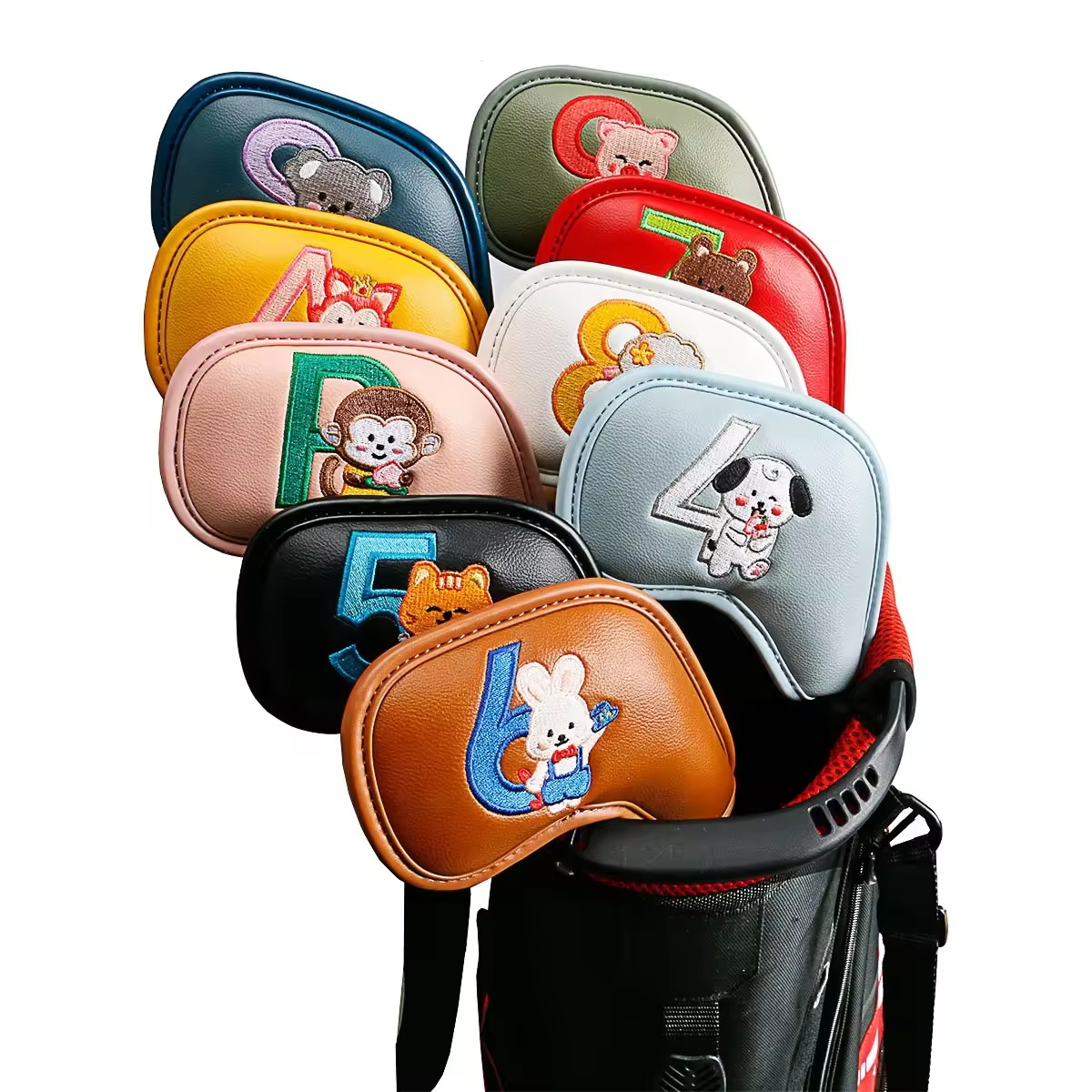Men'S Accessories Golf - 9Pcs 귀여운 만화 동물 골프 아이언