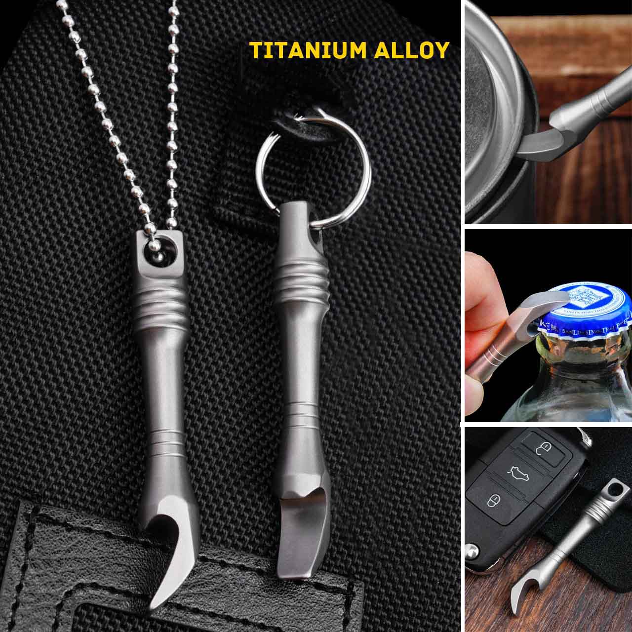TC4 티타늄 합금 크로우 바 미니 키 체인 EDC 다 - Keychain Multi Tool 리뷰 및 가격