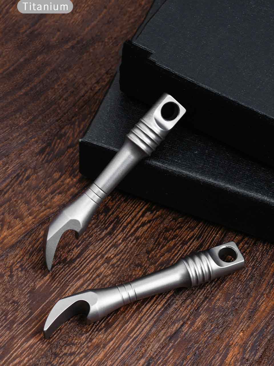 TC4 티타늄 합금 크로우 바 미니 키 체인 EDC 다 - Keychain Multi Tool 리뷰 및 가격