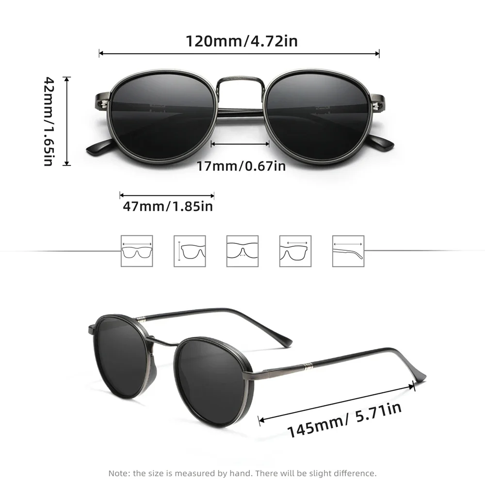 패션 Rrtro 남성 여성 선글라스 라운드 프레임 편광 - Men'S Vacation Accessories 리뷰 및 가격