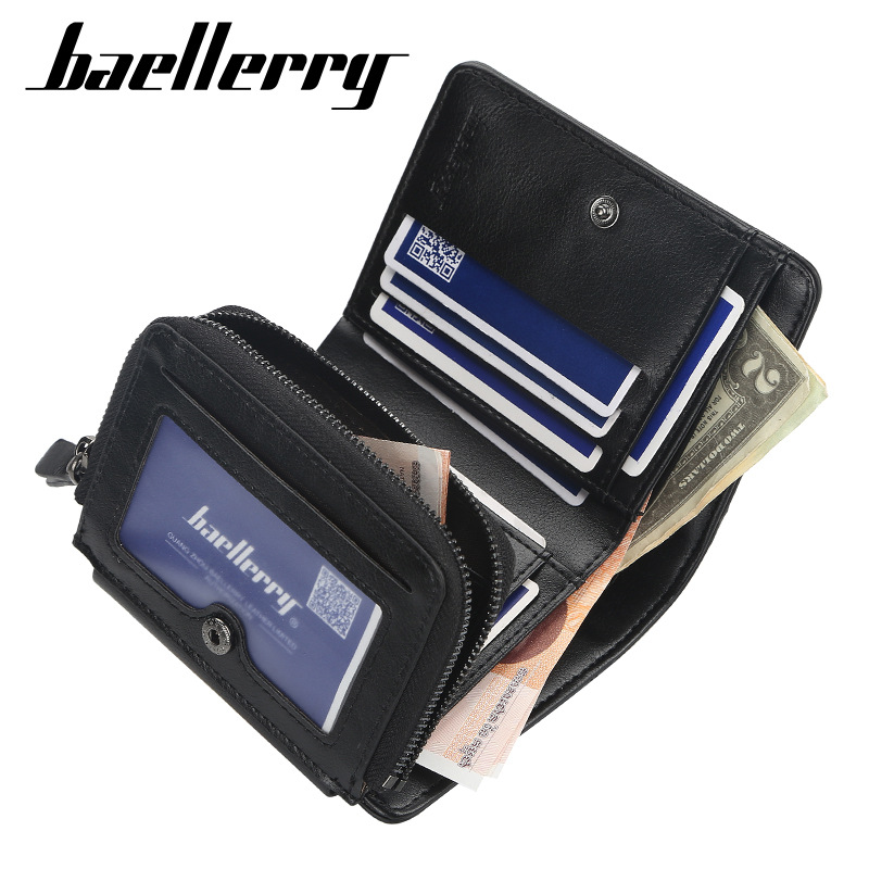 새로운 PU 가죽 남성 지갑 고품질 지퍼 짧은 Desi - Bifold Leather Wallet 리뷰 및 가격