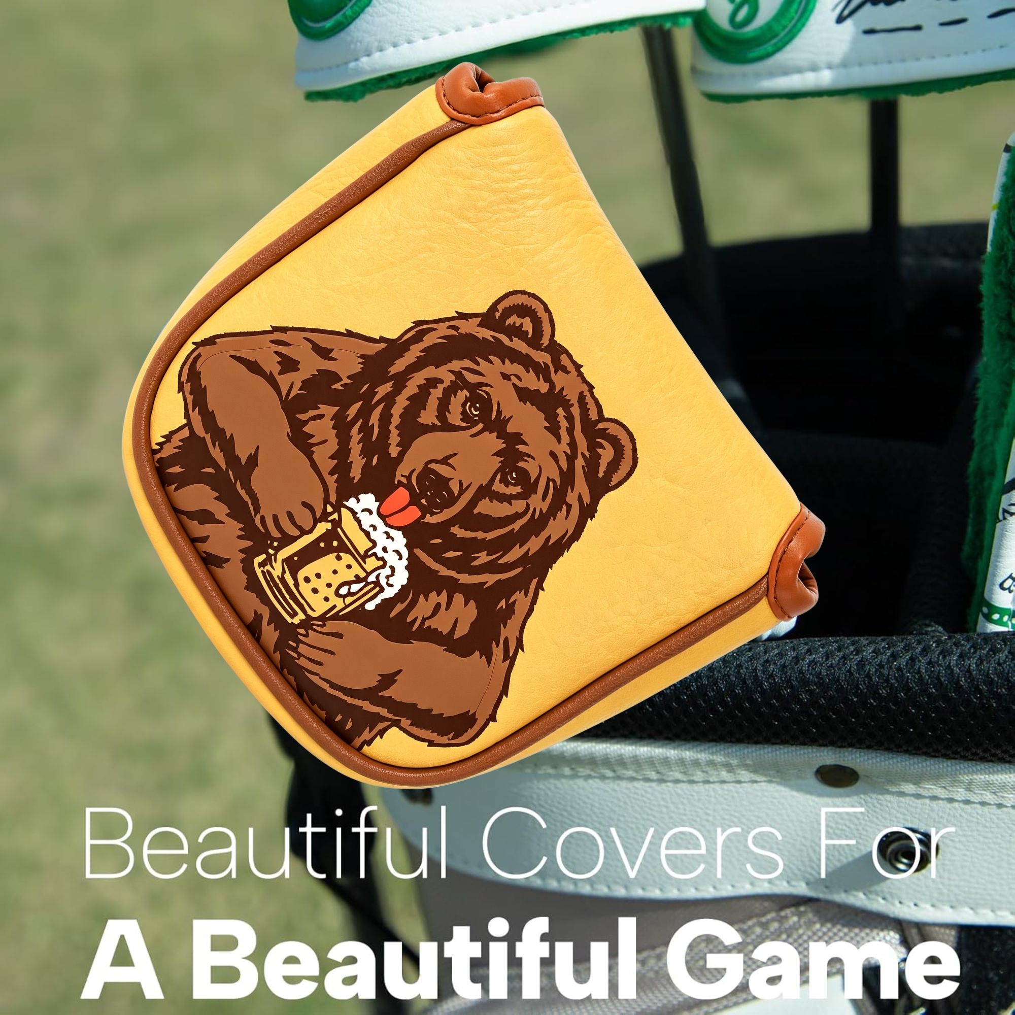 대부분의 브랜드에 적합한 맥주곰 디자인의 해골 자수 골 - Men'S Accessories Golf 리뷰 및 가격