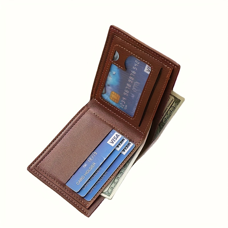 맞춤형 텍스트와 이니셜, 대비되는 색상의 솔리드 컬러  - Bifold Leather Wallet 리뷰 및 가격