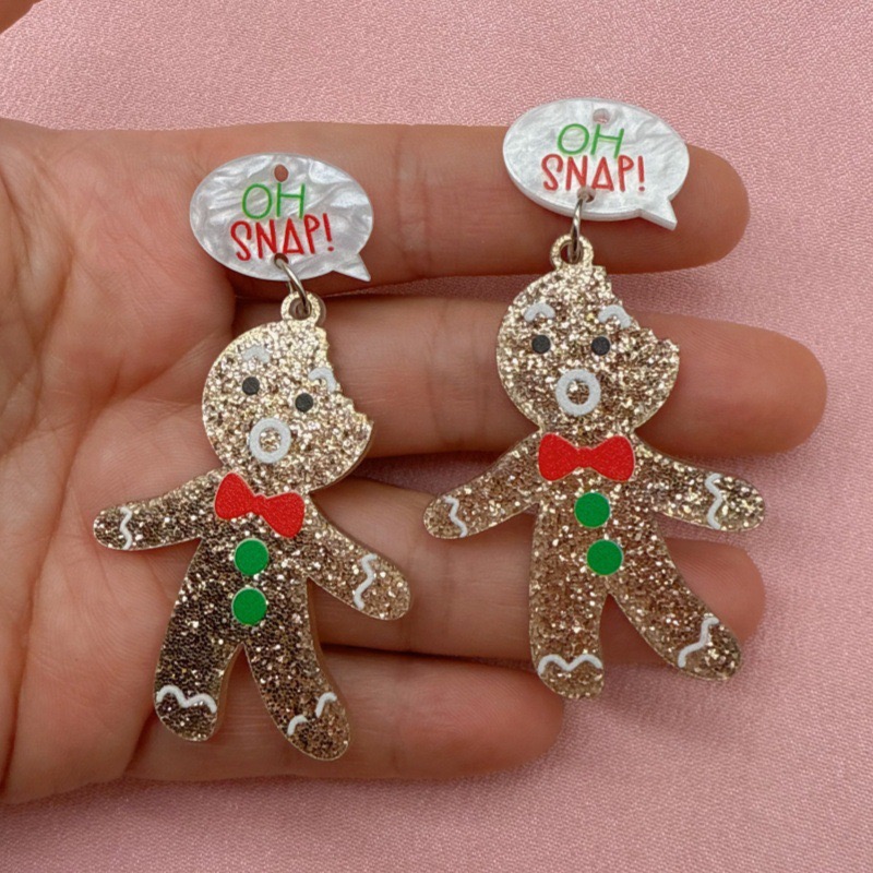 10개 귀여운 크리스마스 진저브레드맨 펜던트, DIY  - Men Accessories Pendant 리뷰 및 가격