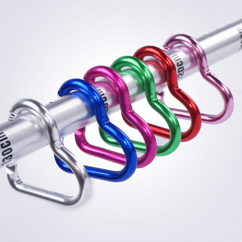 1 Pcs 하트 모양의 알루미늄 Carabiner 열쇠 - Keychain Multi Tool 리뷰 및 가격