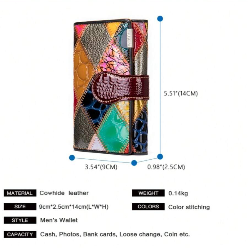 우아한 여성용 수제 가방 짧은 지갑 다이아몬드/그리드  - Bifold Leather Wallet 리뷰 및 가격
