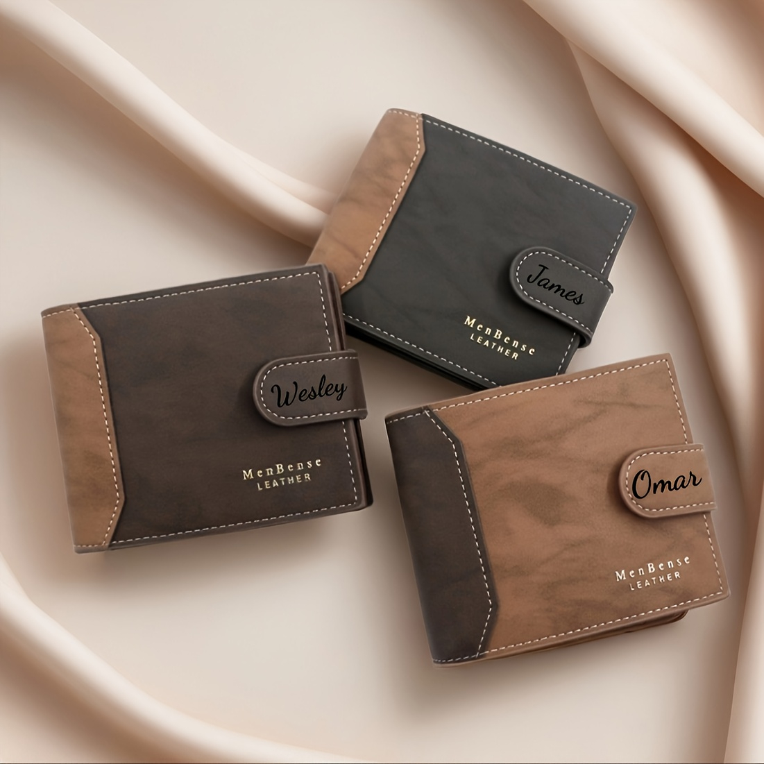 맞춤형 이름 패션 반투명 가죽 이중 지갑 개인 맞춤형  - Bifold Leather Wallet 리뷰 및 가격