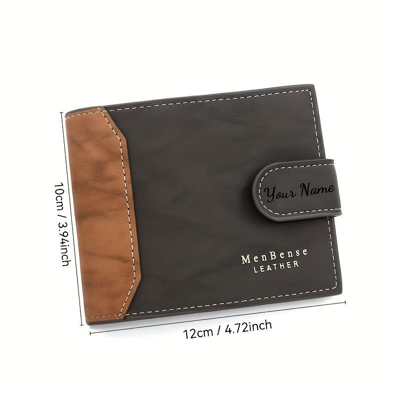 맞춤형 이름 패션 반투명 가죽 이중 지갑 개인 맞춤형  - Bifold Leather Wallet 리뷰 및 가격