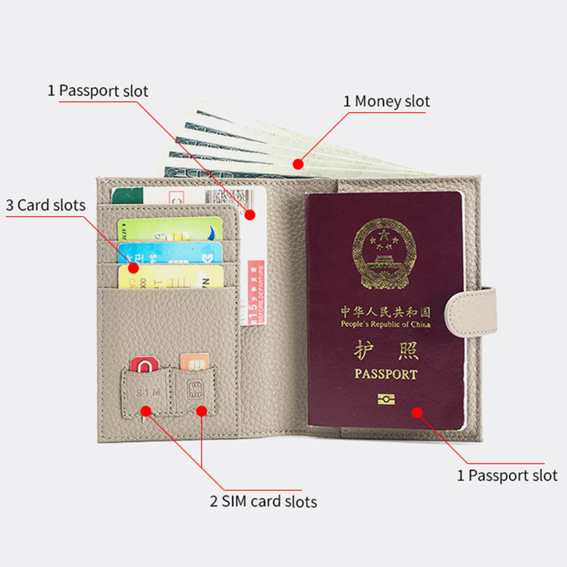 남녀공용 진짜 암소 가죽 여권 거치대 여행 지갑, 지퍼 - Bifold Leather Wallet 리뷰 및 가격