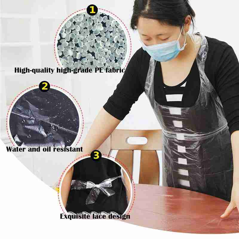20PCS 일회용 주방 앞치마 플라스틱 방수 앞치마 남 - Men Accessories Bag 리뷰 및 가격
