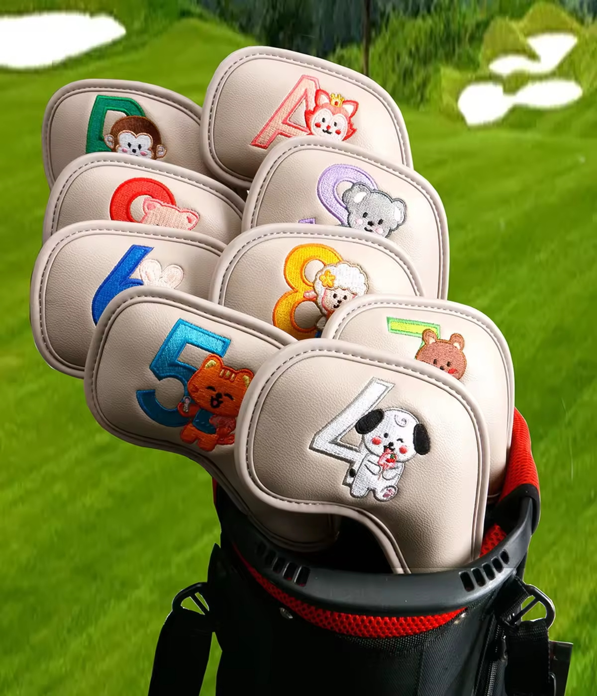 9Pcs 귀여운 만화 동물 골프 아이언 헤드 커버, P - Men'S Accessories Golf 리뷰 및 가격