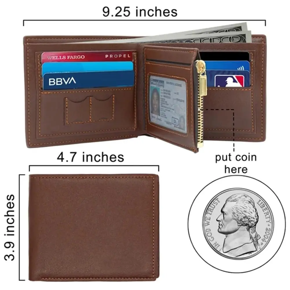 2025 새겨진 사진 짧은 지갑 맞춤형 접이식 프리미엄 - Bifold Leather Wallet 리뷰 및 가격