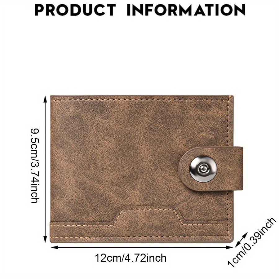 맞춤형 이름 남성용 클래식 이중 지갑, 프리미엄 PU  - Bifold Leather Wallet 리뷰 및 가격