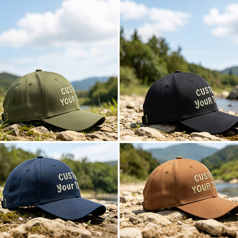 커스텀 3D 텍스트 햇 트러커 캡 남녀공용 단색 햇빛  - Hat Snapback Cap 리뷰 및 가격