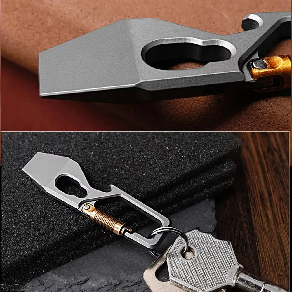 6cm 5-1 다기능 키 체인 프라이 바 티타늄 합금  - Keychain Multi Tool 리뷰 및 가격